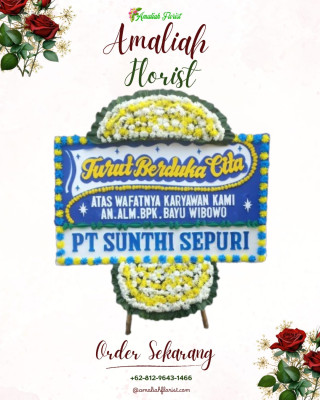 Papan Bunga Duka di Oba Selatan