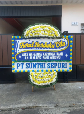 Papan Bunga Duka di Oba Selatan