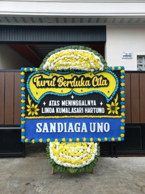 Papan Bunga Duka di Oba Selatan